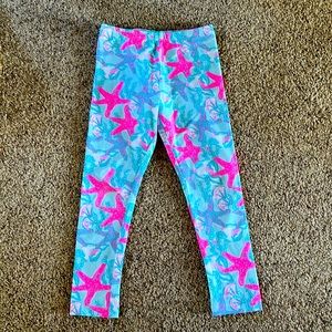 Little girls vineyard vines capri leggings. As new. Size XS 5-6